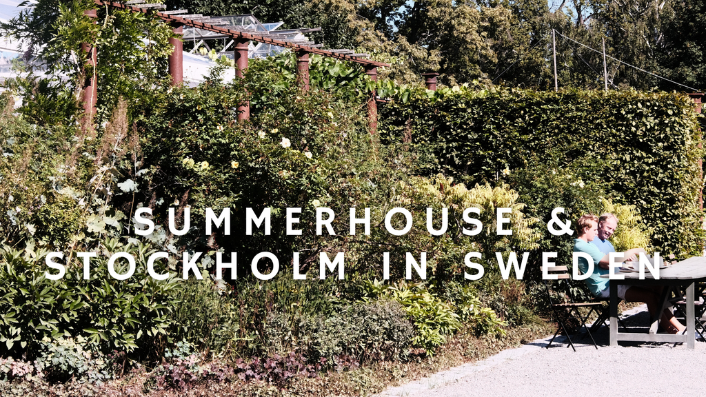 Summerhouse and Stockholm in Sweden