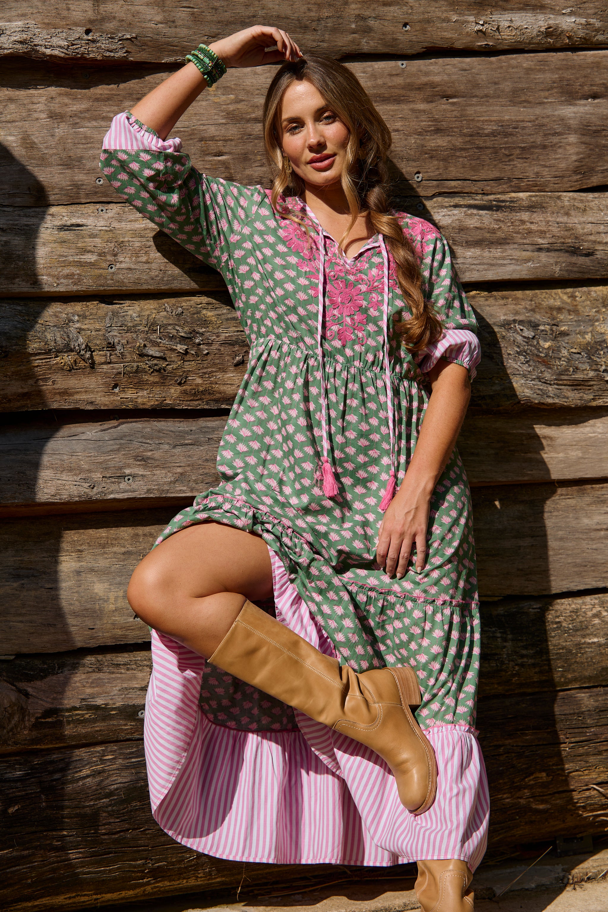 mallard green dress Sage Green Mallard Smocked Bishop Dress