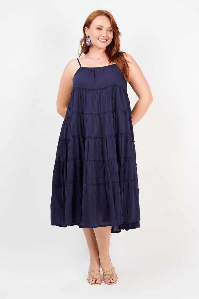 Hop Dressing Hip Hop Dress Navy (Outlet - Final Sale) – Naudic