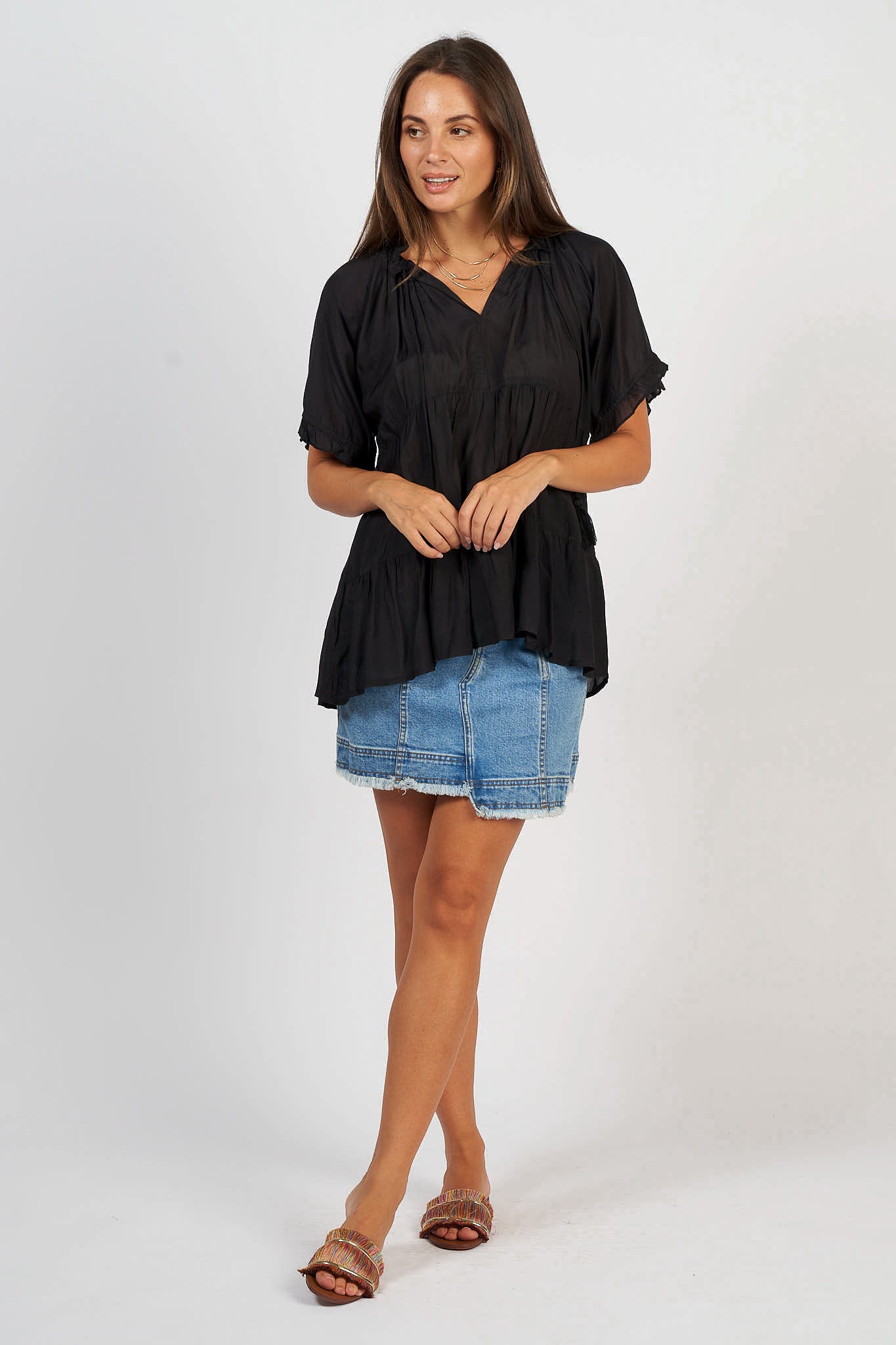 Matilda Short Sleeve Black Block