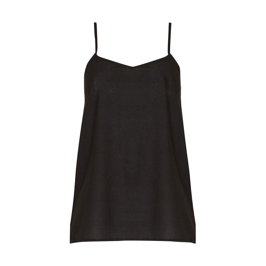 [Black] cotton cami tank top